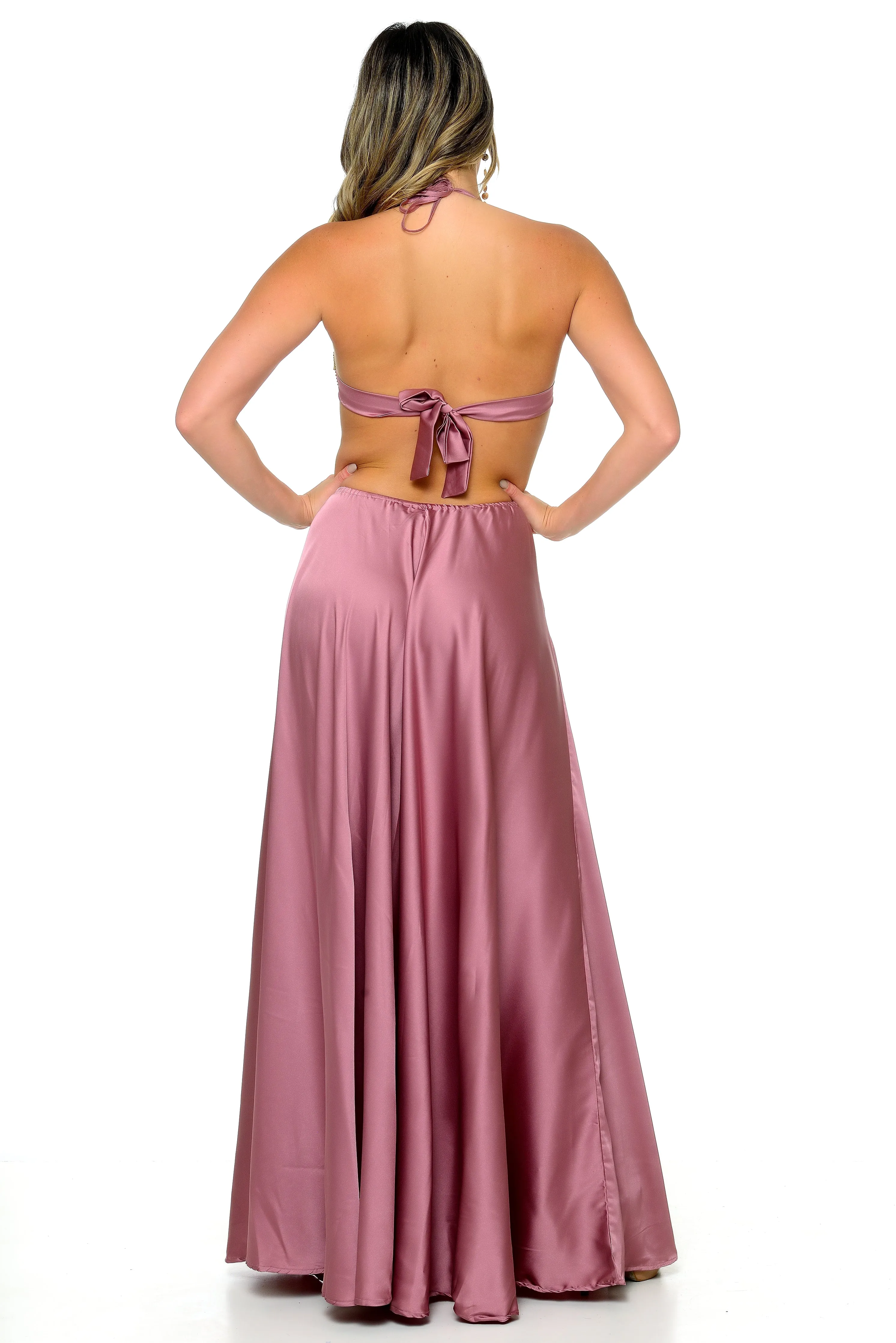 Heslyn Halter Maxi Dress