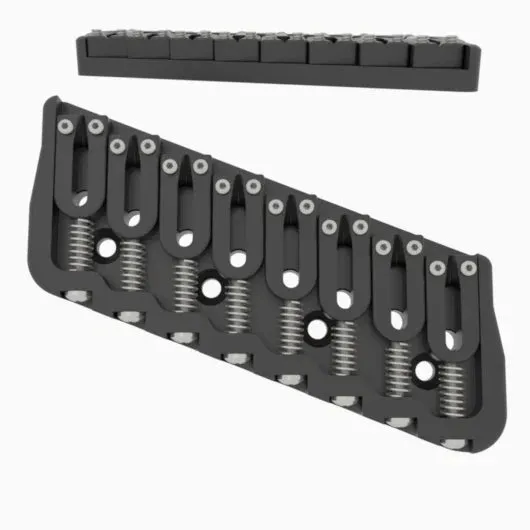 Hipshot Multi-Scale Fixed Guitar Bridge, 8 String