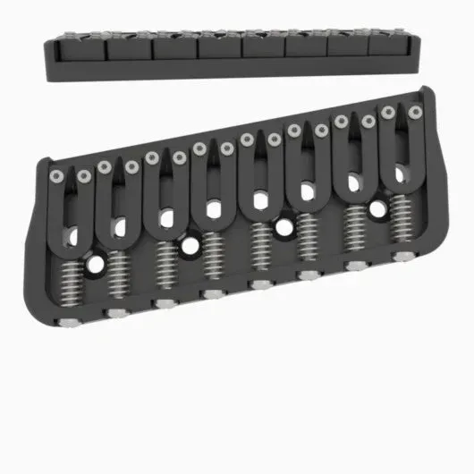 Hipshot Multi-Scale Fixed Guitar Bridge, 8 String