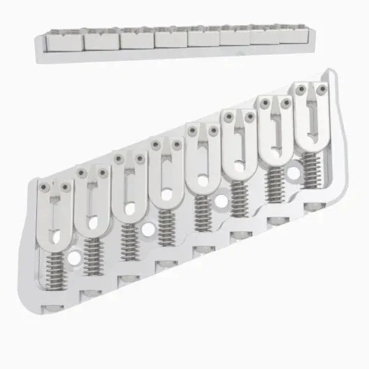 Hipshot Multi-Scale Fixed Guitar Bridge, 8 String