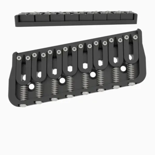 Hipshot Multi-Scale Fixed Guitar Bridge, 8 String