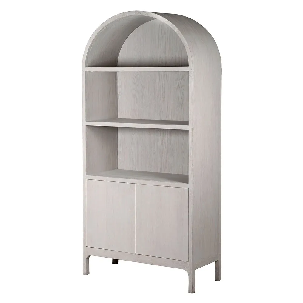 Hoboken Oak Arched Cabinet