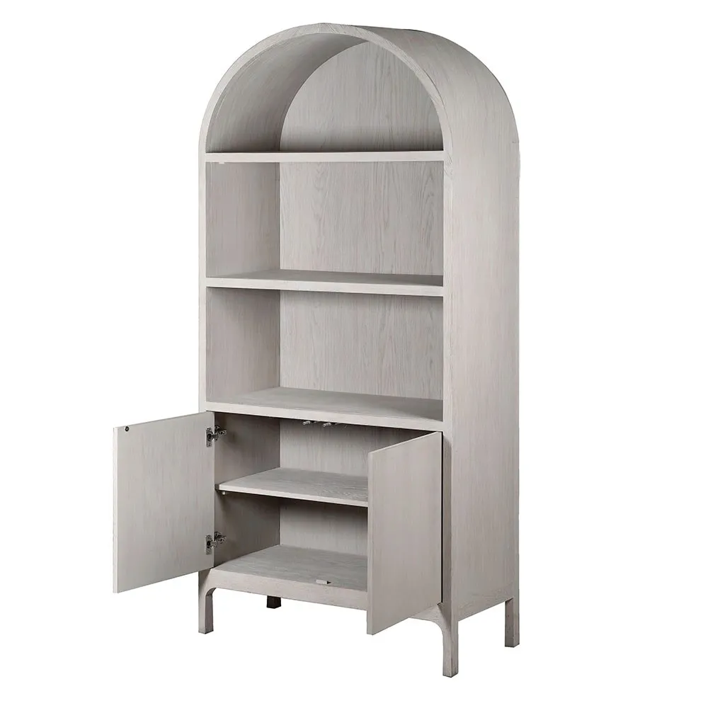 Hoboken Oak Arched Cabinet