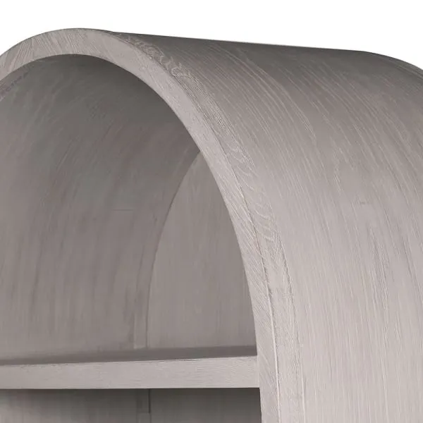 Hoboken Oak Arched Cabinet