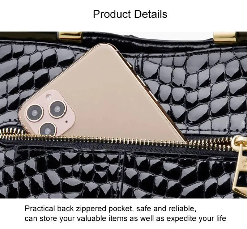 Hot Crocodile Pattern Luxury Handbags Women Bags Designer 2024 Summer PU Leather Top-handle Bags Woven Handle Ladies Casual Tote
