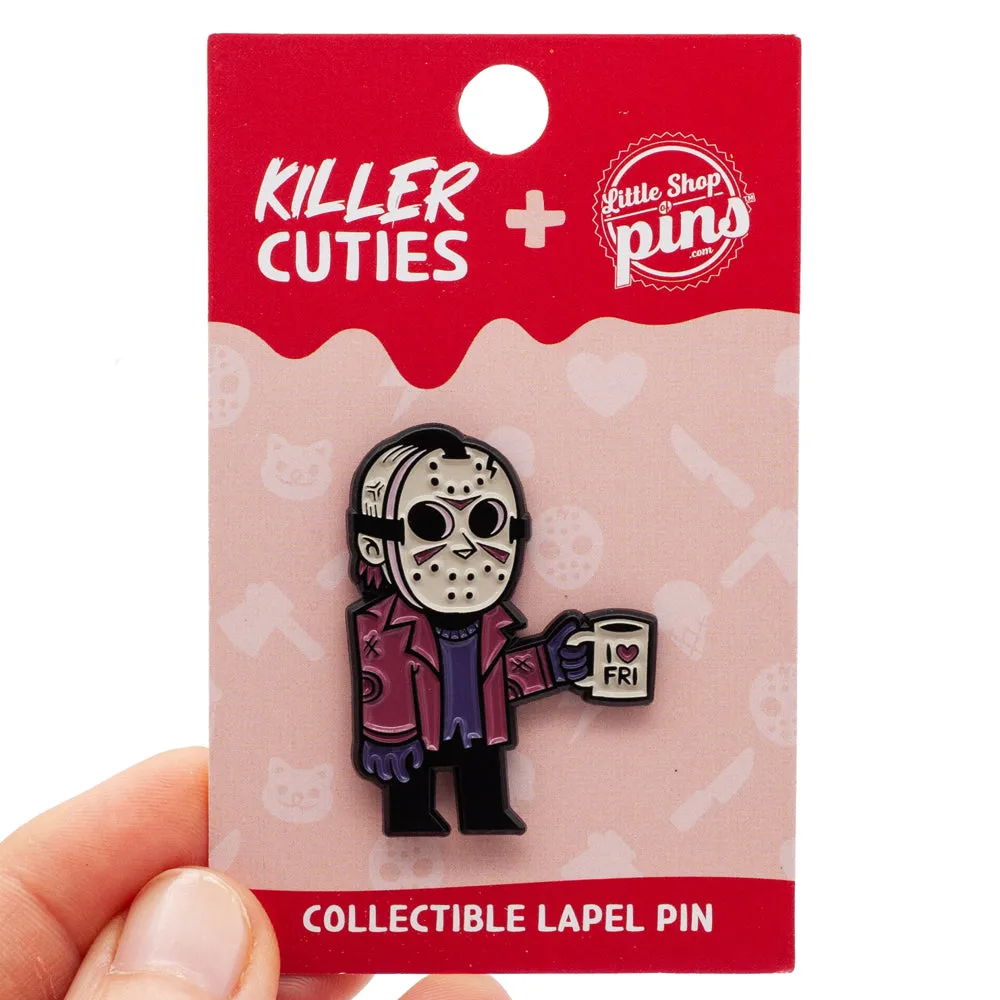 I Heart Friday Jason Enamel Pin