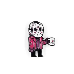 I Heart Friday Jason Enamel Pin