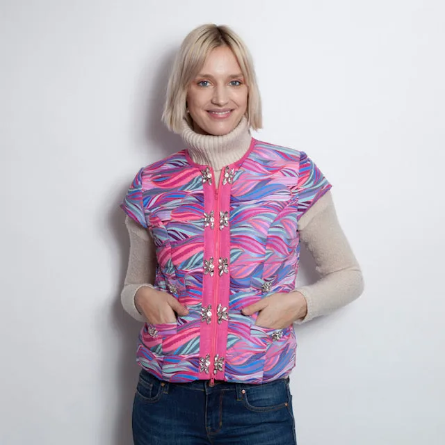 Icaria Fuchsia Cap Sleeve Vest