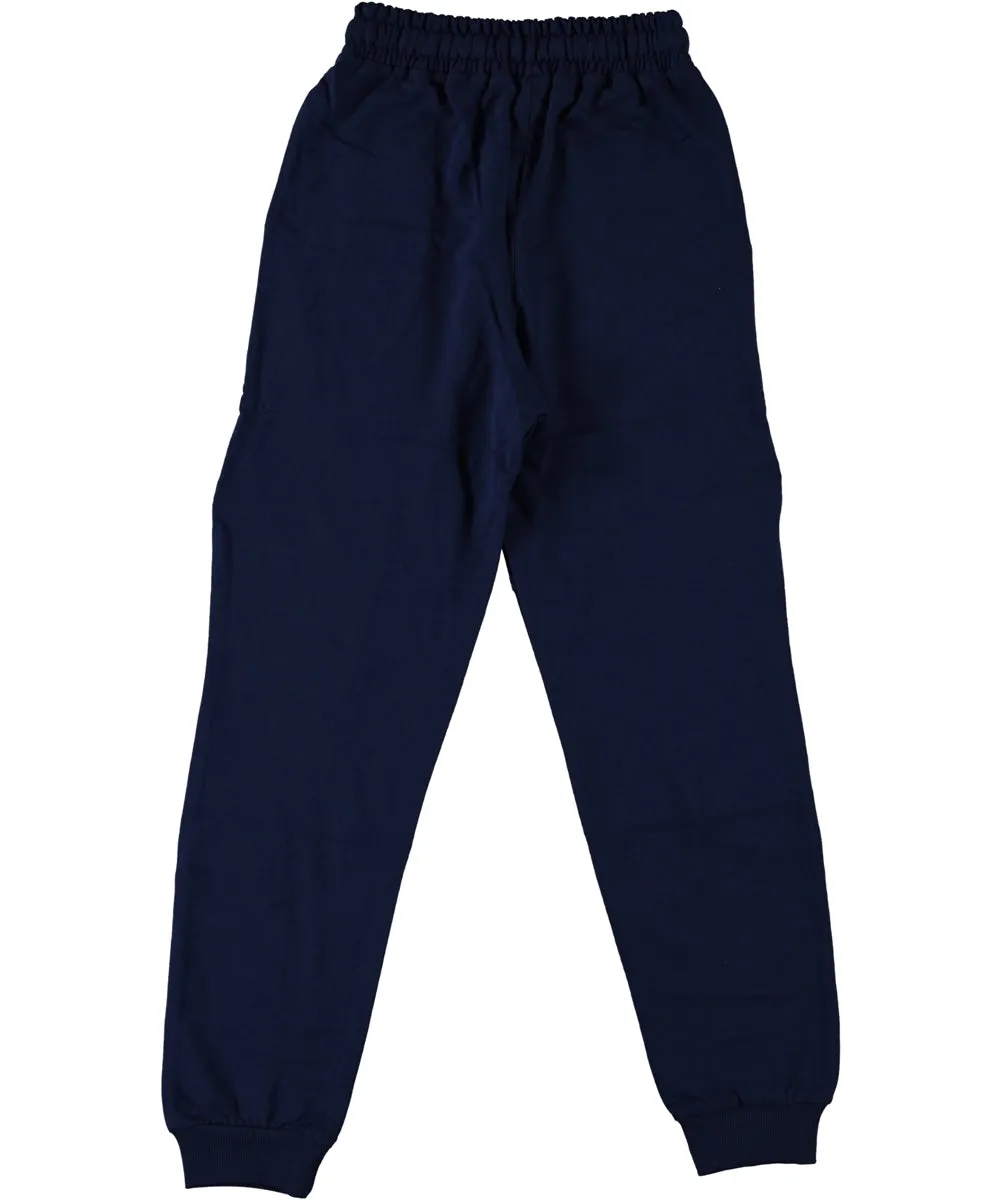 Indigo Zipper Sweat Pants