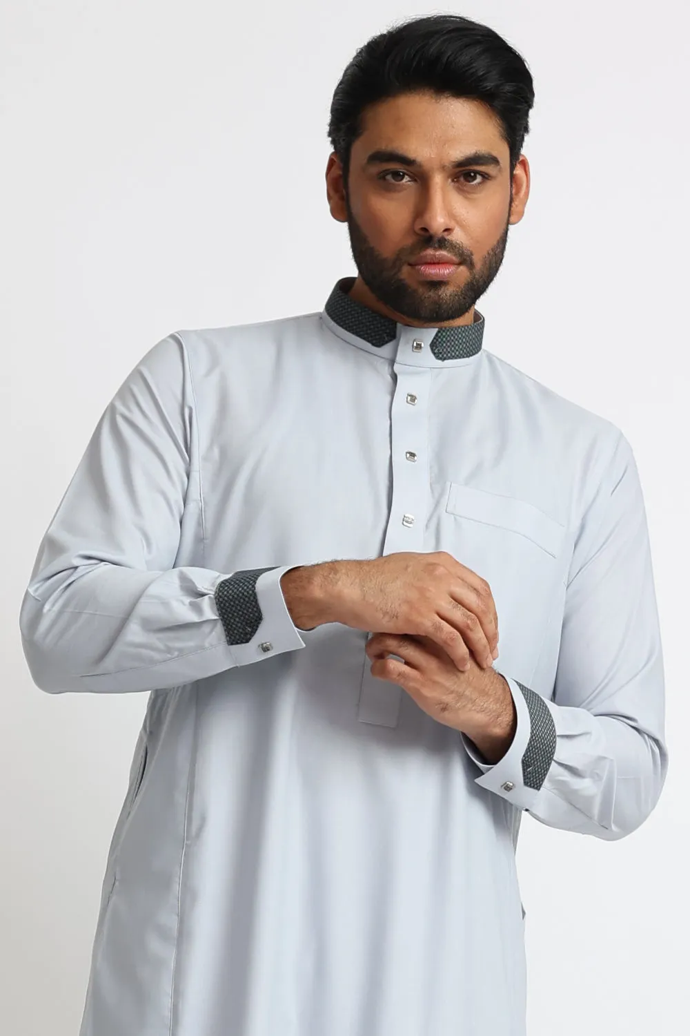 J105 Pastel Grey Collared