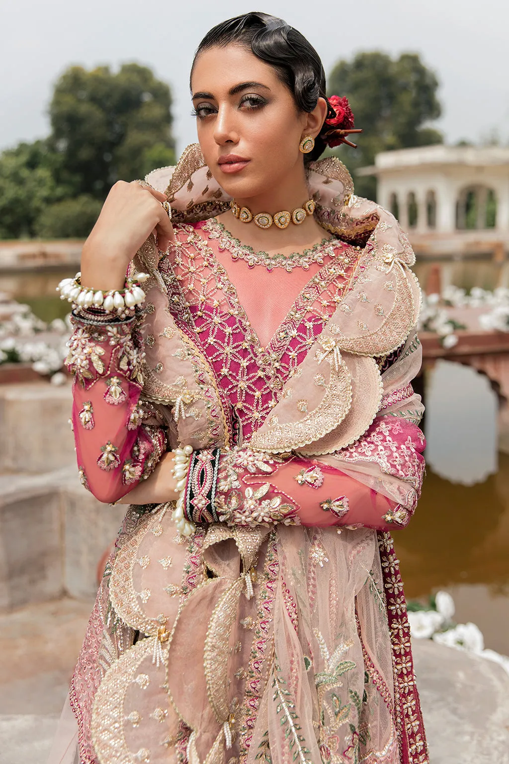 Jabeen | Afrozeh Brides Collection 2022 | Stitched Unstitched Embroidered Net Bridal Suit
