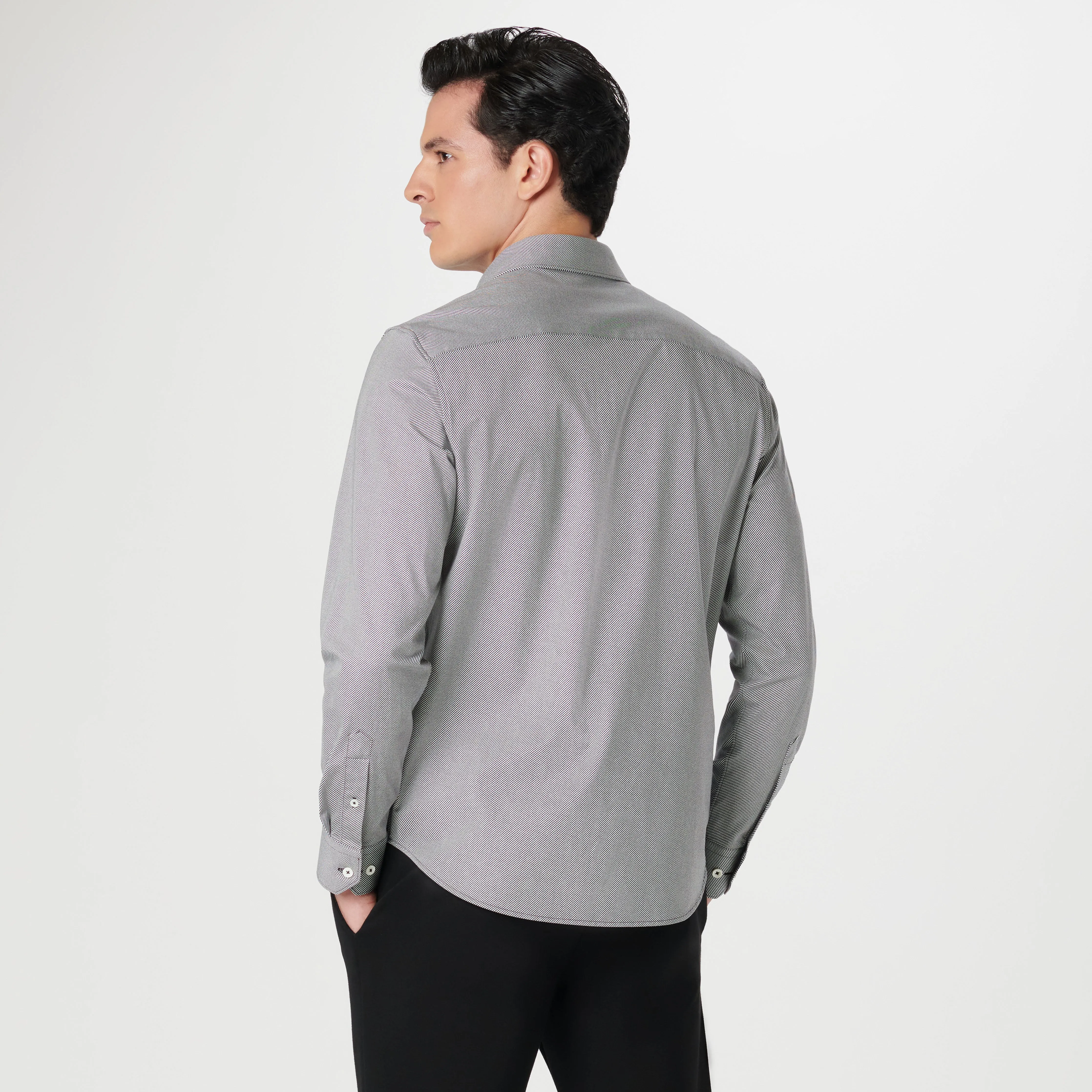 James Diagonal Pin Stripe OoohCotton Shirt