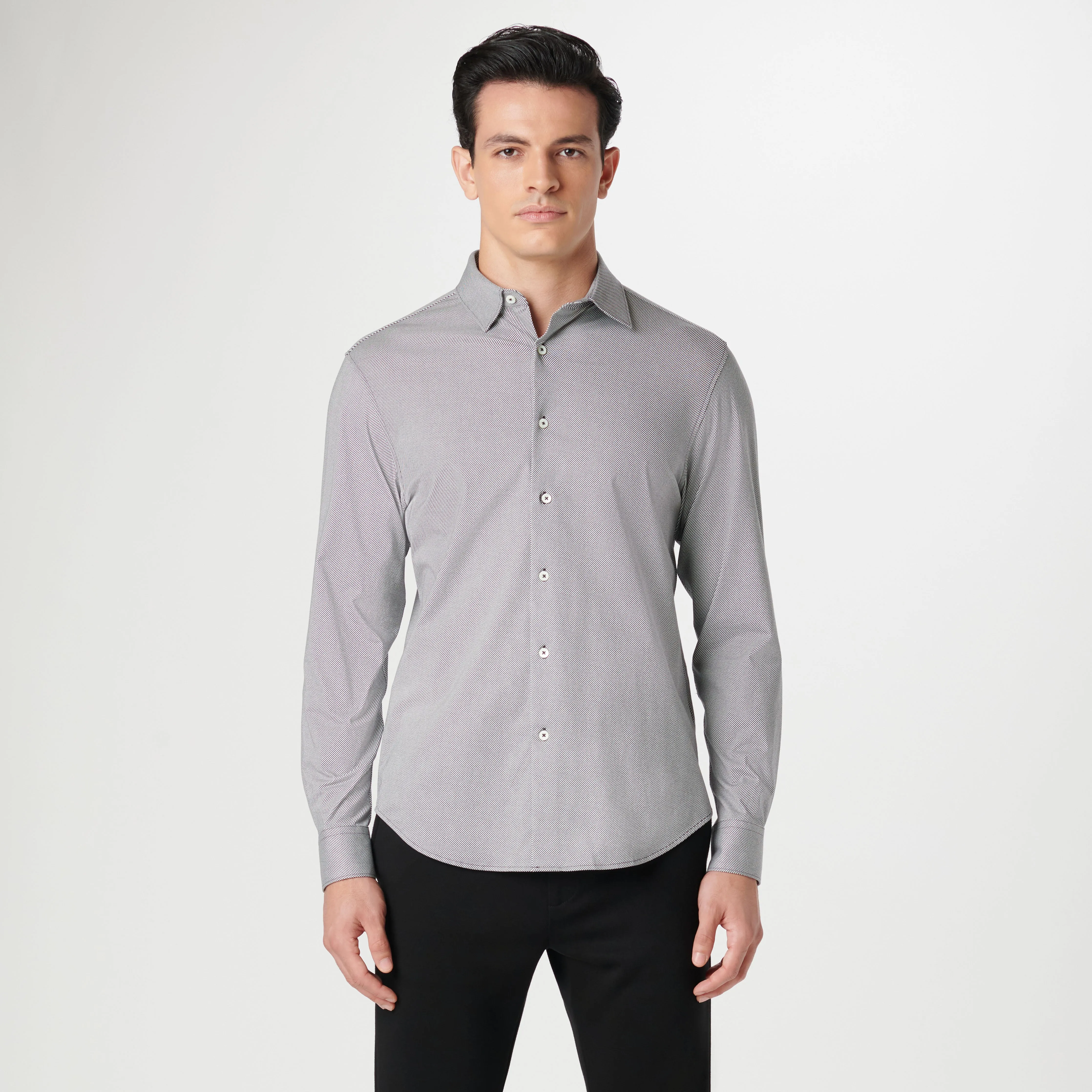 James Diagonal Pin Stripe OoohCotton Shirt