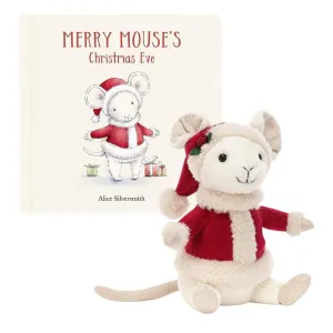 Jellycat Merry Mouse Christmas Eve Gift Set