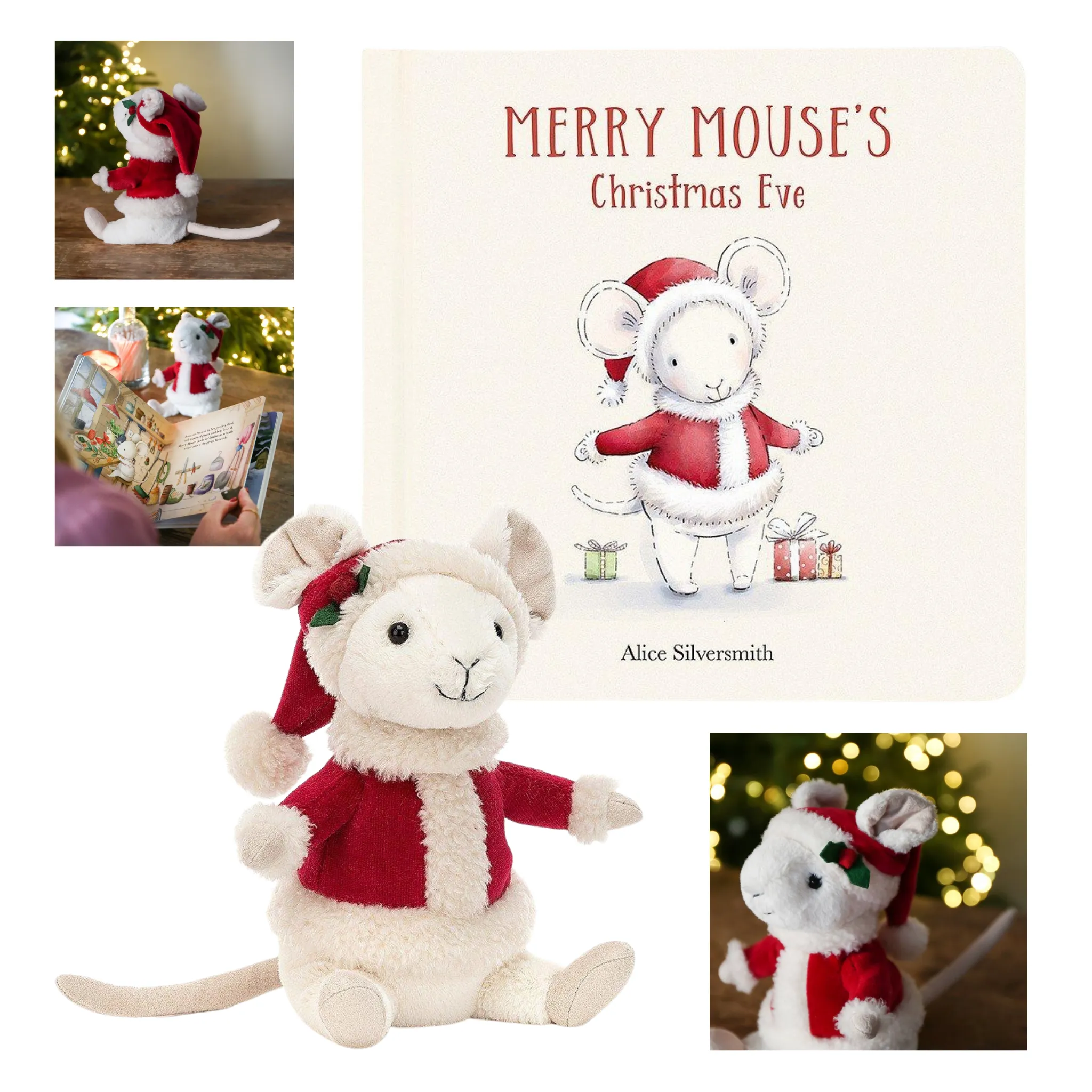Jellycat Merry Mouse Christmas Eve Gift Set