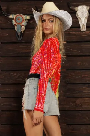 Jewel Embellished Bodysuit - Medium