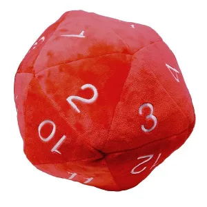 Jumbo D20 Plush Dice Red