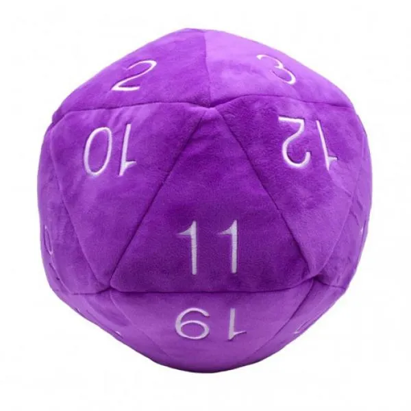 Jumbo D20 Plush Purple
