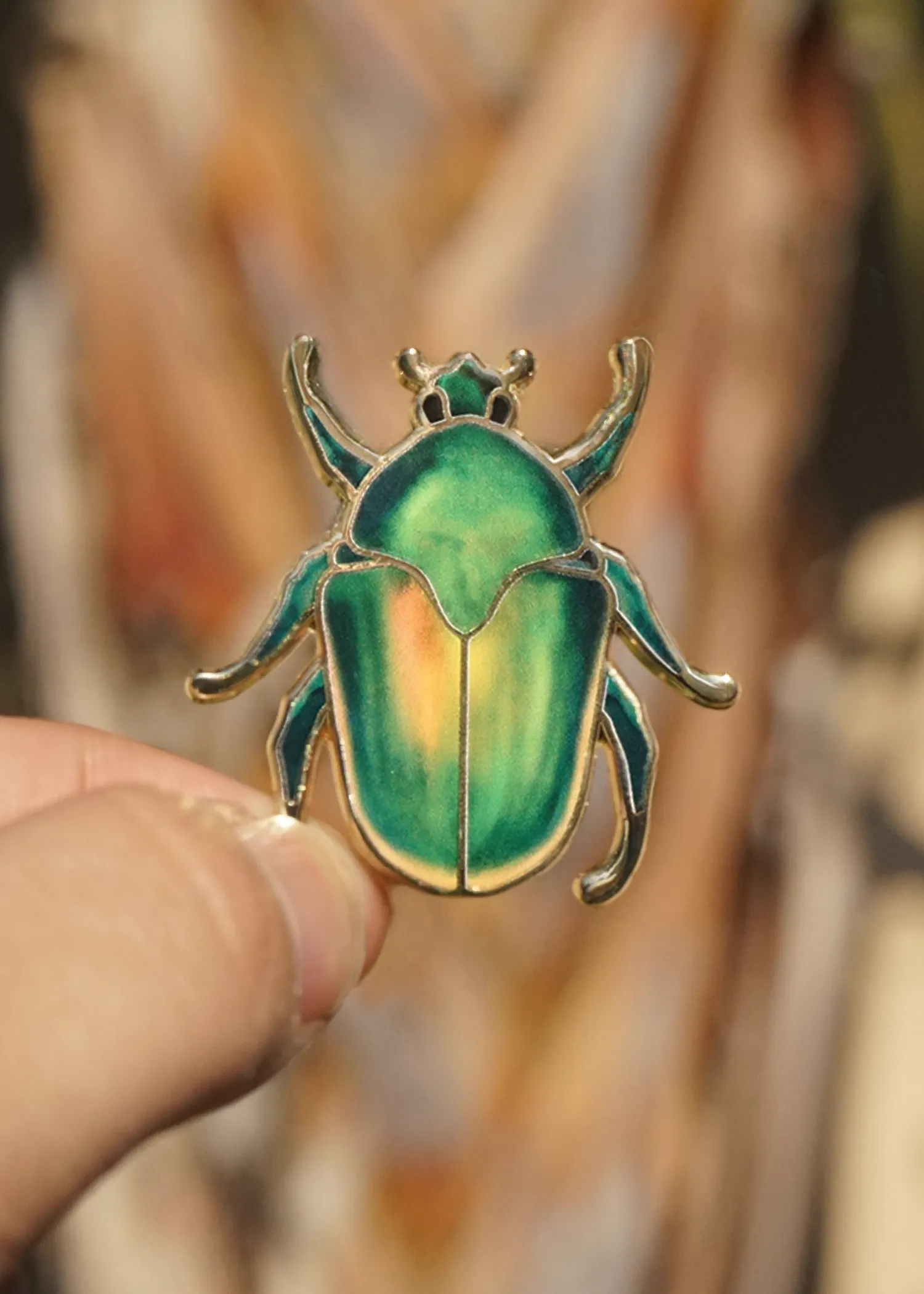 June Beetle Pin