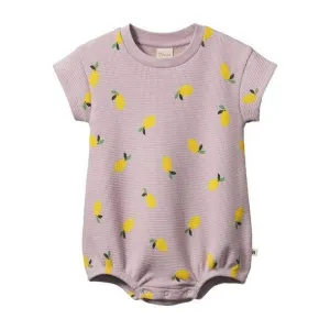 Juno Romper Waffle - Lilac Lemon