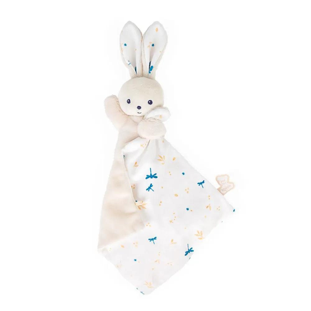Kaloo Doudou Rabbit Carre Douceur White Delicate