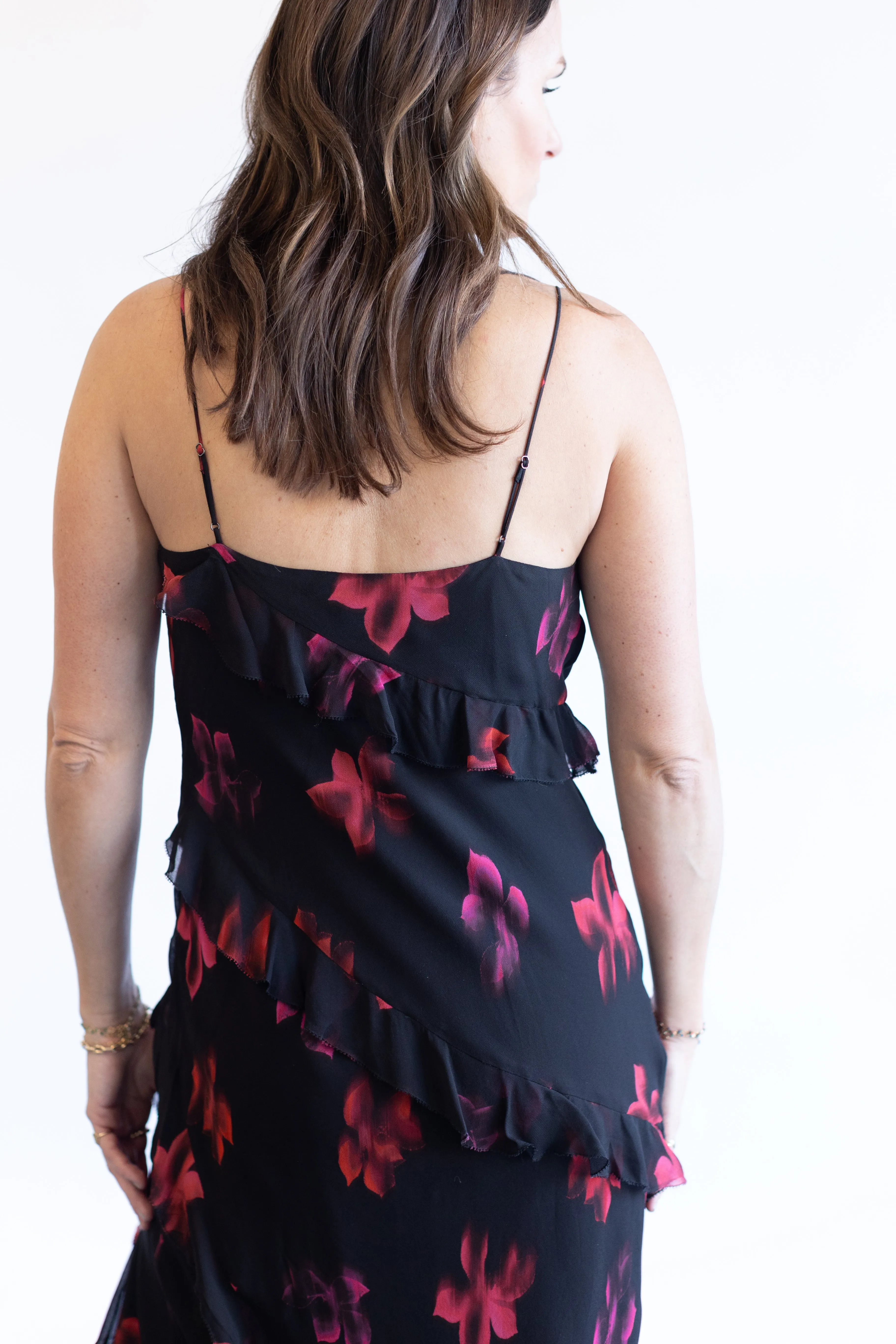 Kariselle Dress - Dark Azalea