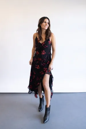 Kariselle Dress - Dark Azalea