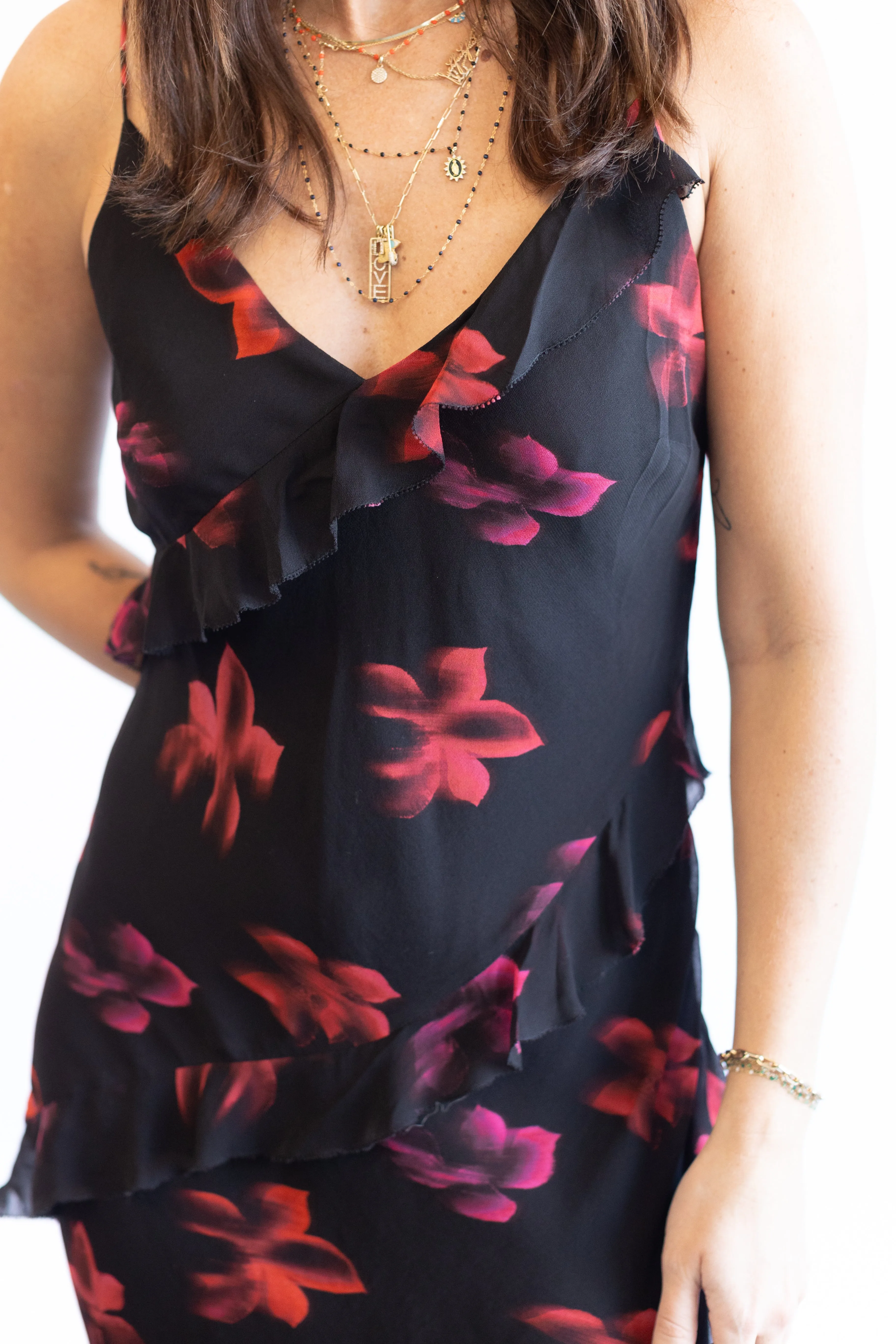 Kariselle Dress - Dark Azalea