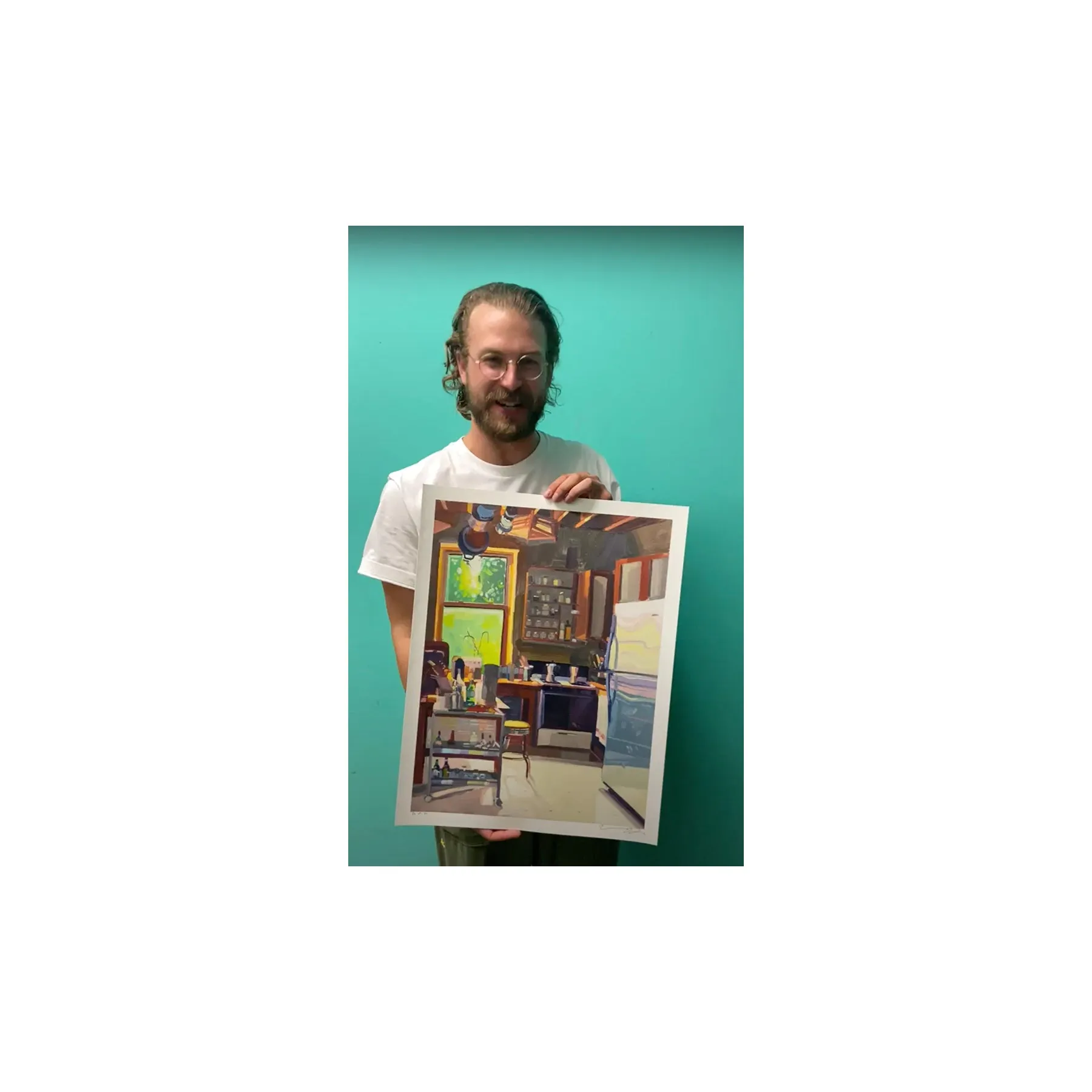Keiran Brennan Hinton, September Kitchen, 2021; Limited Edition Print