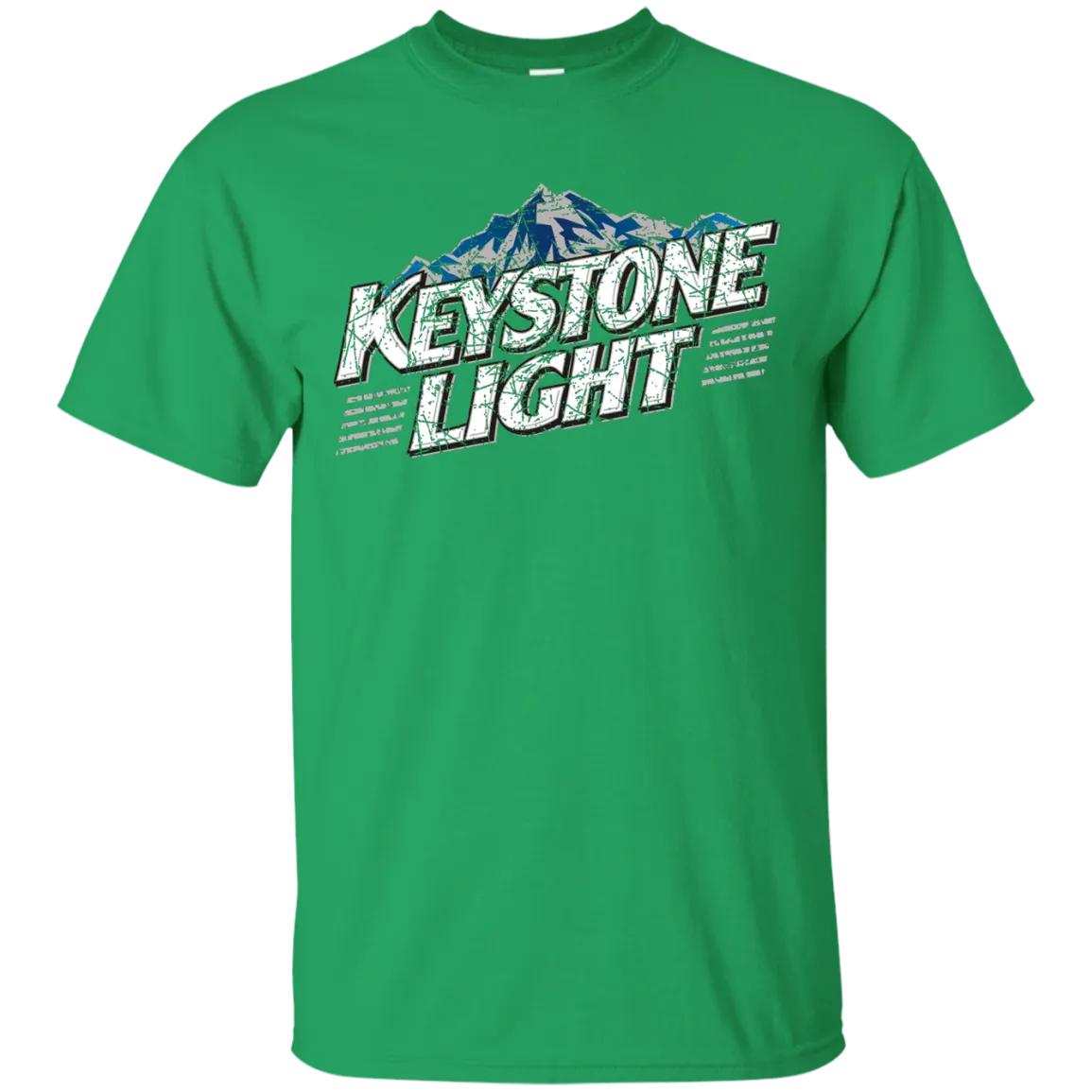 Keystone Light Beer T-Shirt Custom Designed Color Worn Label Pattern