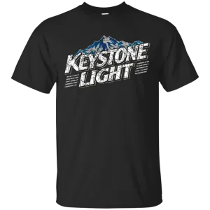 Keystone Light Beer T-Shirt Custom Designed Color Worn Label Pattern