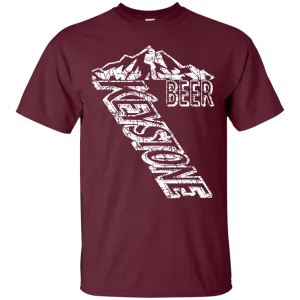 Keystone Light Beer T-Shirt Custom Designed White Worn Label Pattern
