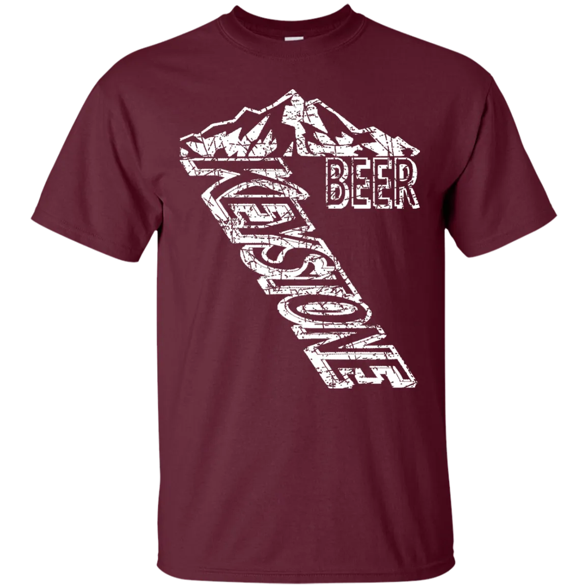 Keystone Light Beer T-Shirt Custom Designed White Worn Label Pattern