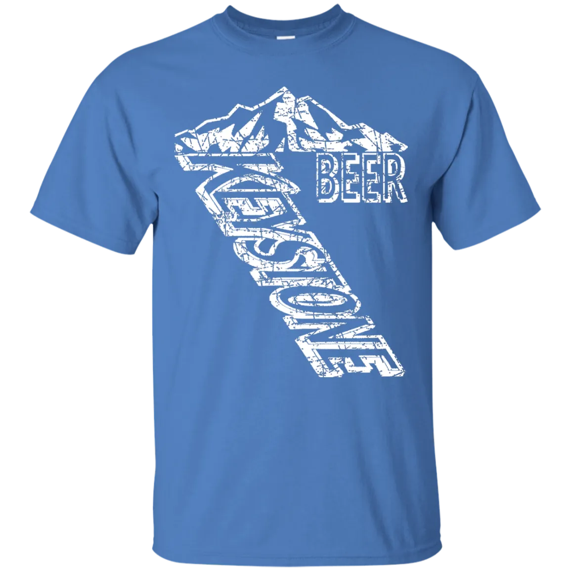Keystone Light Beer T-Shirt Custom Designed White Worn Label Pattern