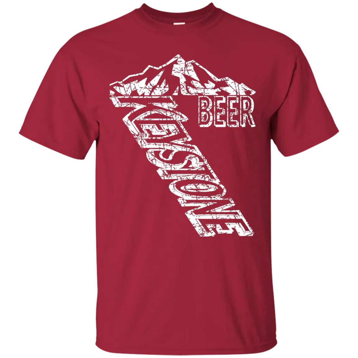 Keystone Light Beer T-Shirt Custom Designed White Worn Label Pattern