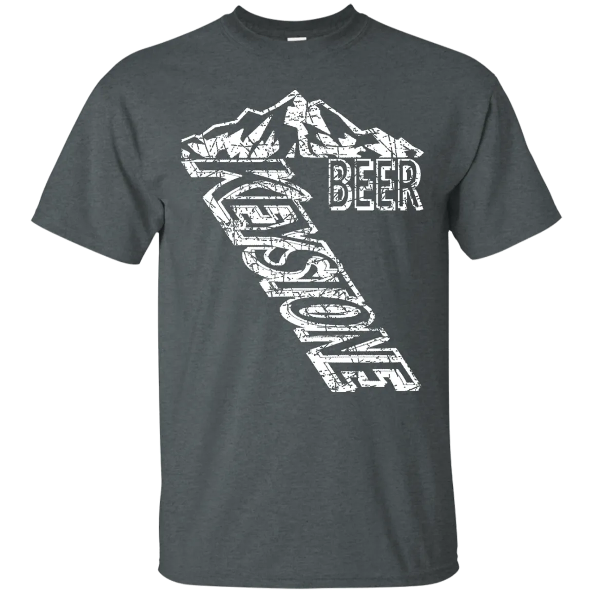 Keystone Light Beer T-Shirt Custom Designed White Worn Label Pattern