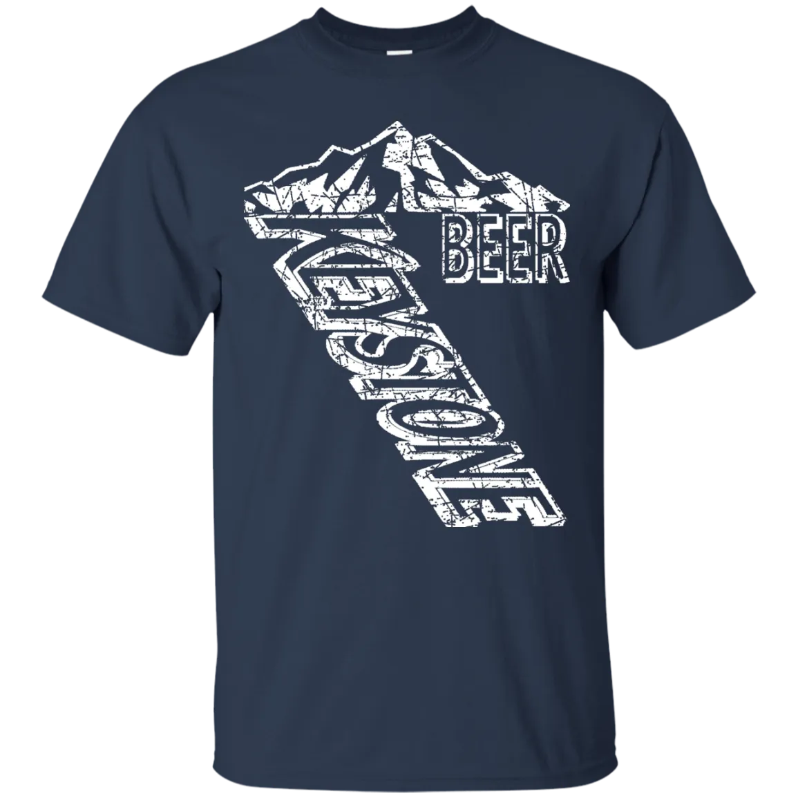 Keystone Light Beer T-Shirt Custom Designed White Worn Label Pattern