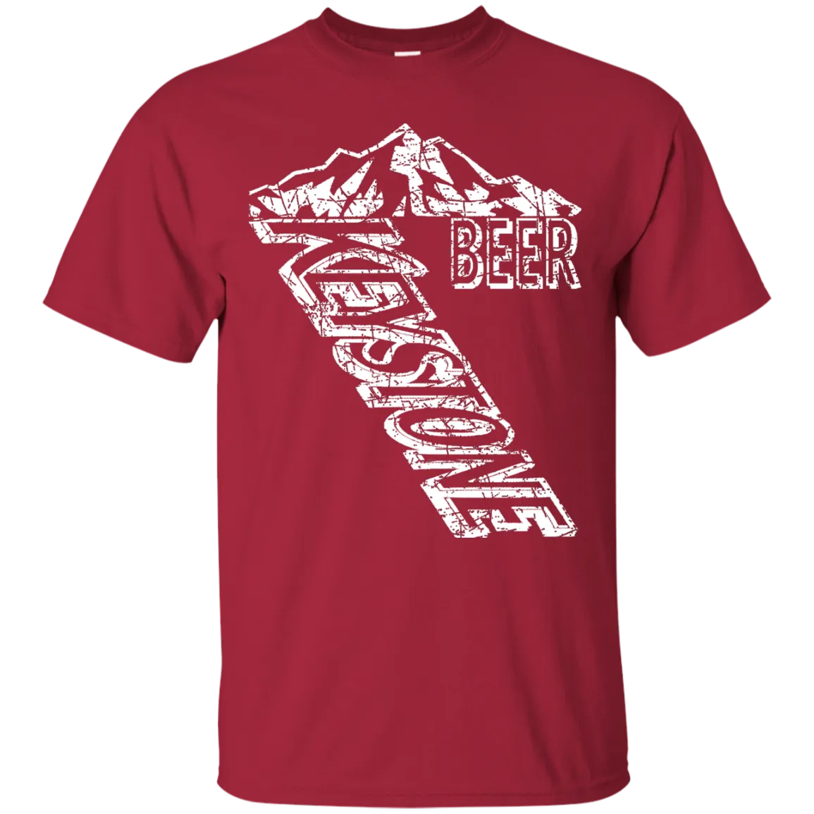 Keystone Light Beer T-Shirt Custom Designed White Worn Label Pattern