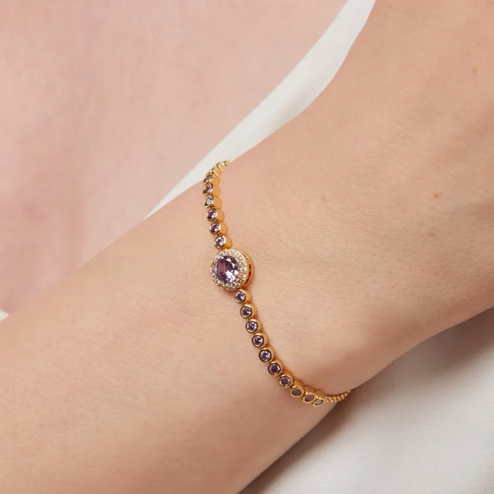 Knight & Day Classic Amethyst Bracelet Q545BTR