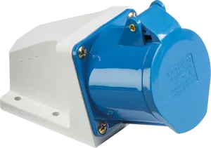 Knightsbridge IN0012 240V IP44 32A Angled Surface Mount Socket 2P E