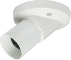 Knightsbridge SN8220 T2 Angled Short Skirt BC Batten Holder - 3 Terminals