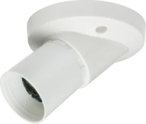 Knightsbridge SN8220 T2 Angled Short Skirt BC Batten Holder - 3 Terminals