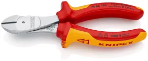 KNIPEX Diagonal Cutting Pliers High Leverage Side Cutters 160mm VDE Multi Component Grips 74 06 160