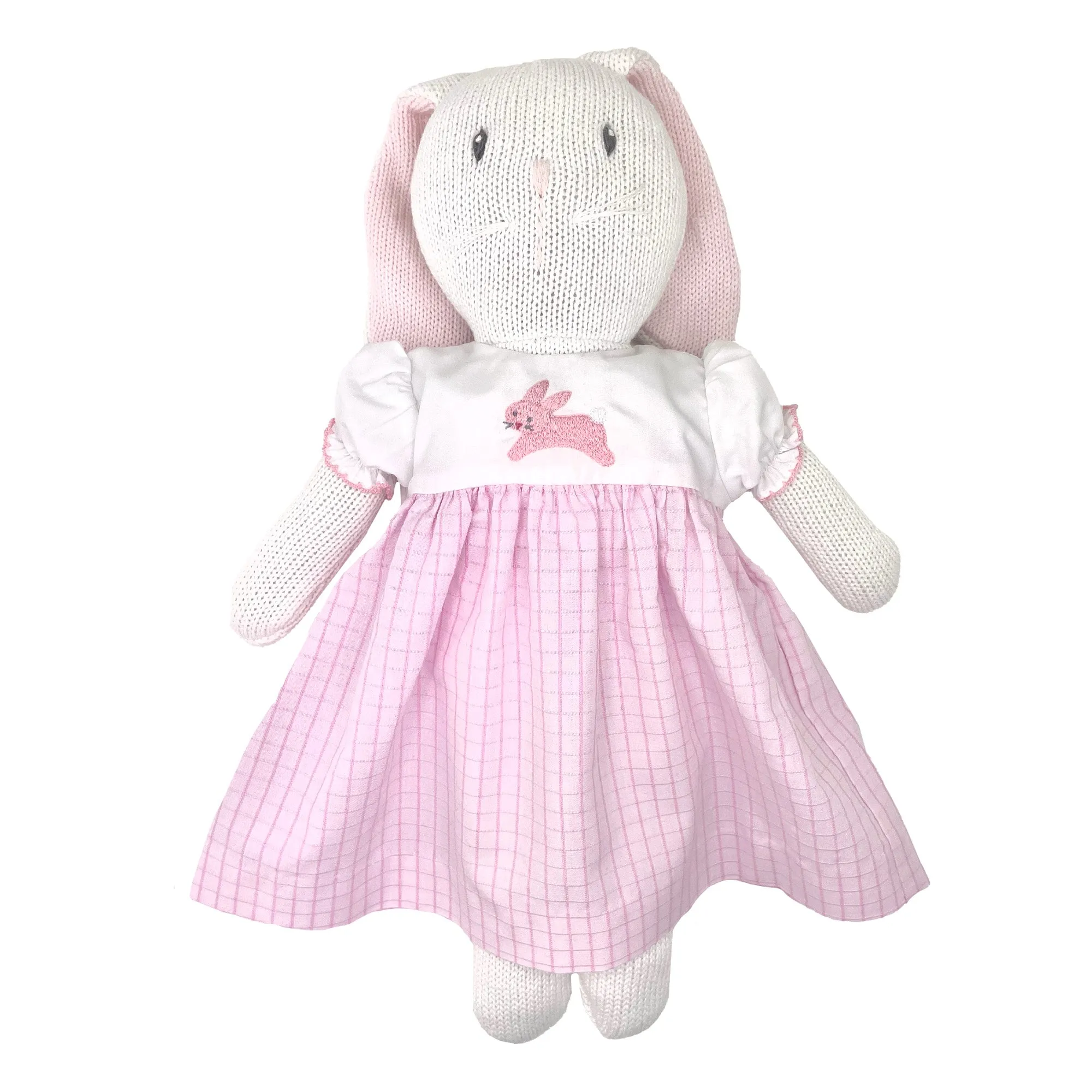 Knit Bunny With Embroidered Dress