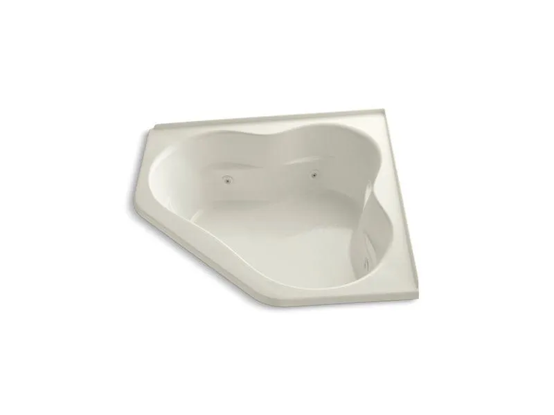KOHLER K-1160-F-0 Tercet 60" x 60" whirlpool with integral flange and center drain