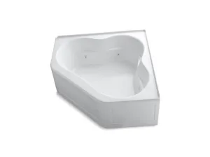 KOHLER K-1160-LA-0 Tercet 60" x 60" alcove whirlpool with integral flange and center drain