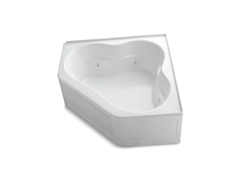 KOHLER K-1160-LA-0 Tercet 60" x 60" alcove whirlpool with integral flange and center drain