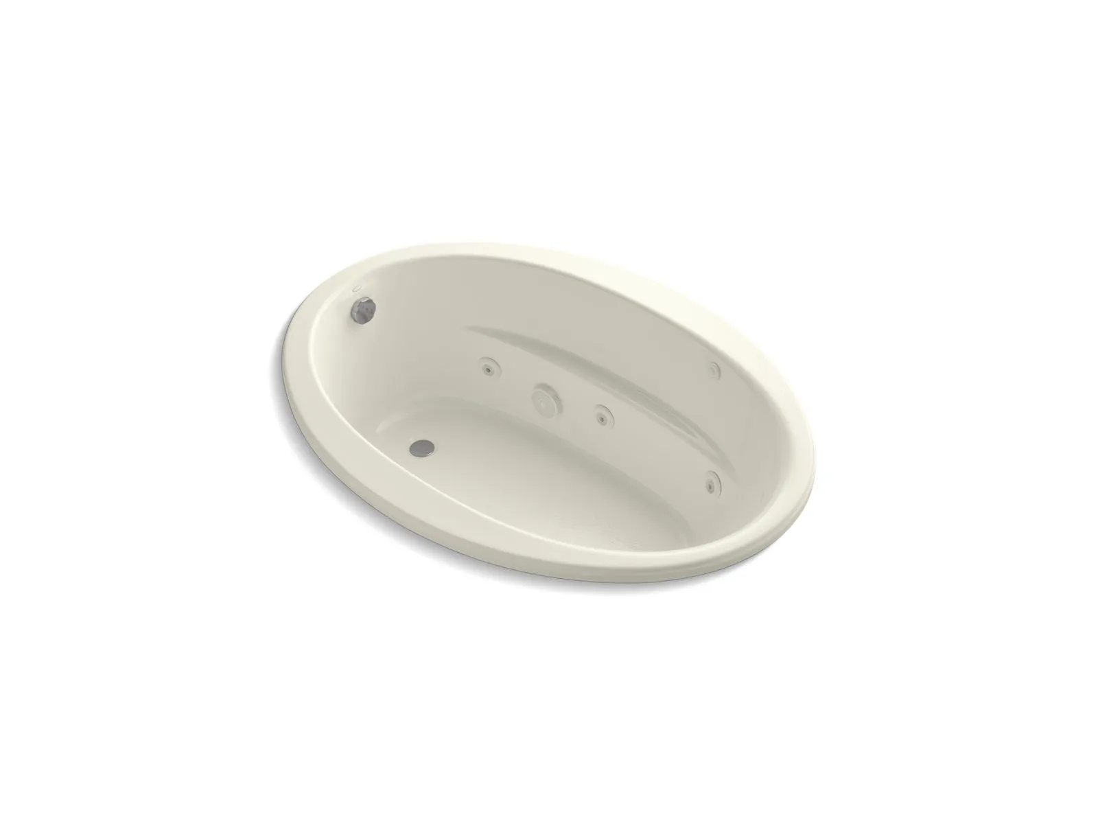 KOHLER K-1162 Sunward 60" x 42" drop-in whirlpool bath