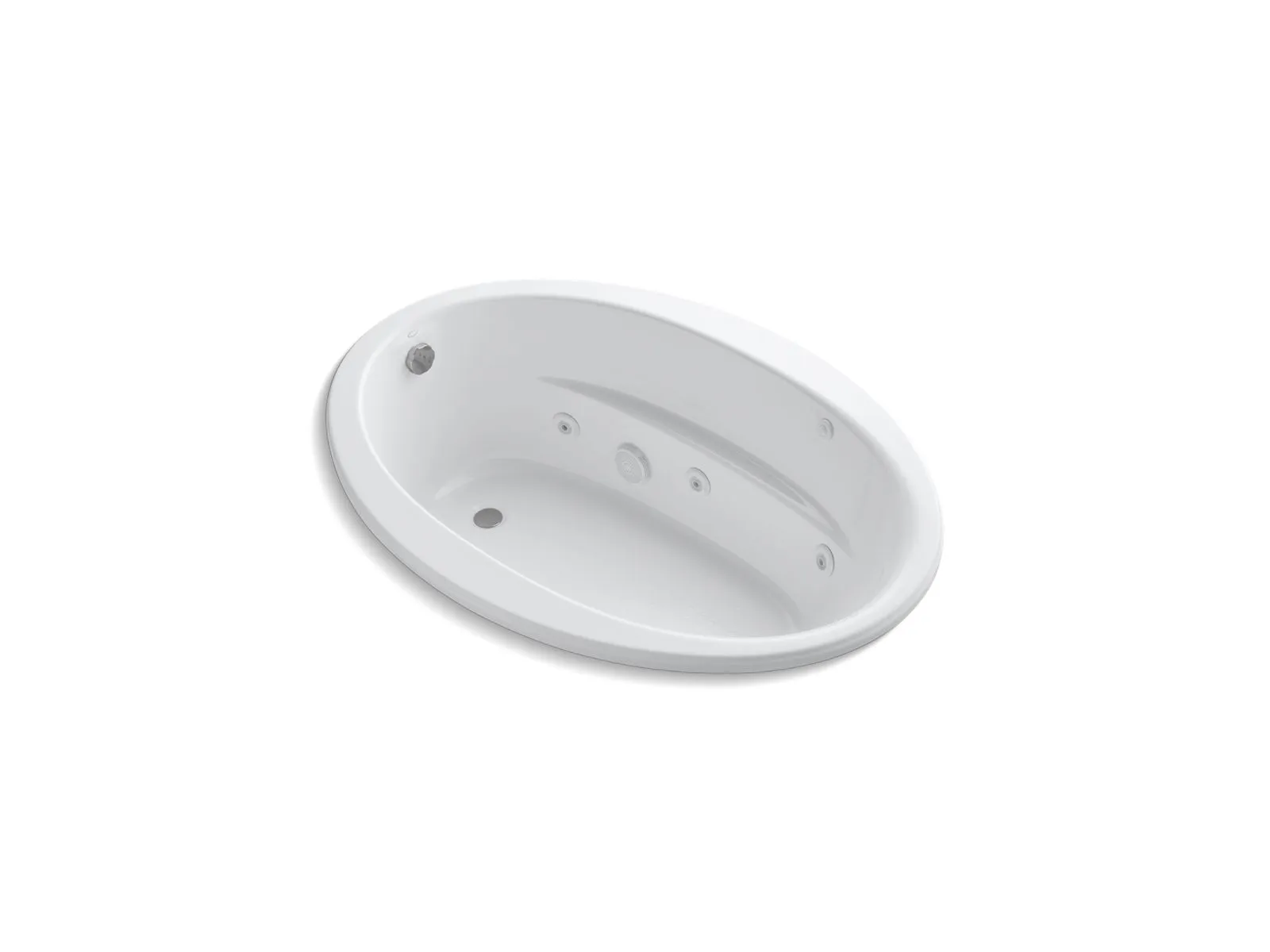 KOHLER K-1162 Sunward 60" x 42" drop-in whirlpool bath