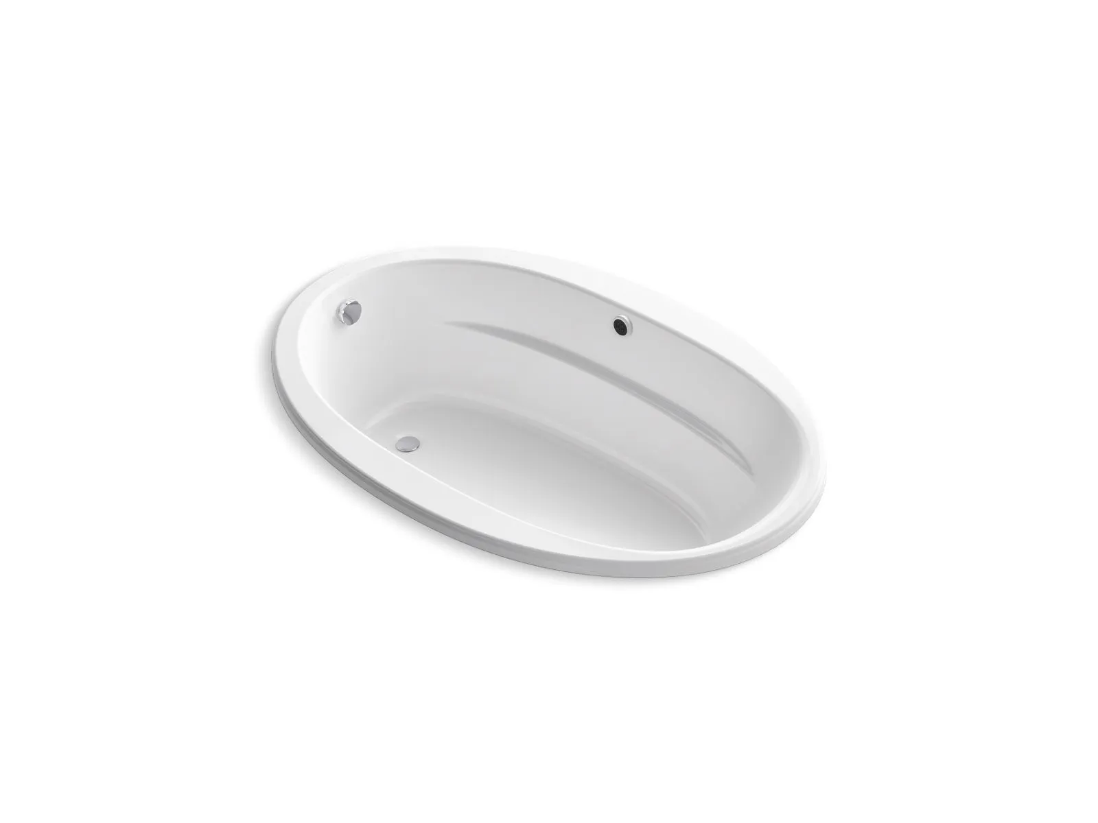 KOHLER K-1163-W1 Sunward 60" x 42" drop-in bath with Bask heated surface